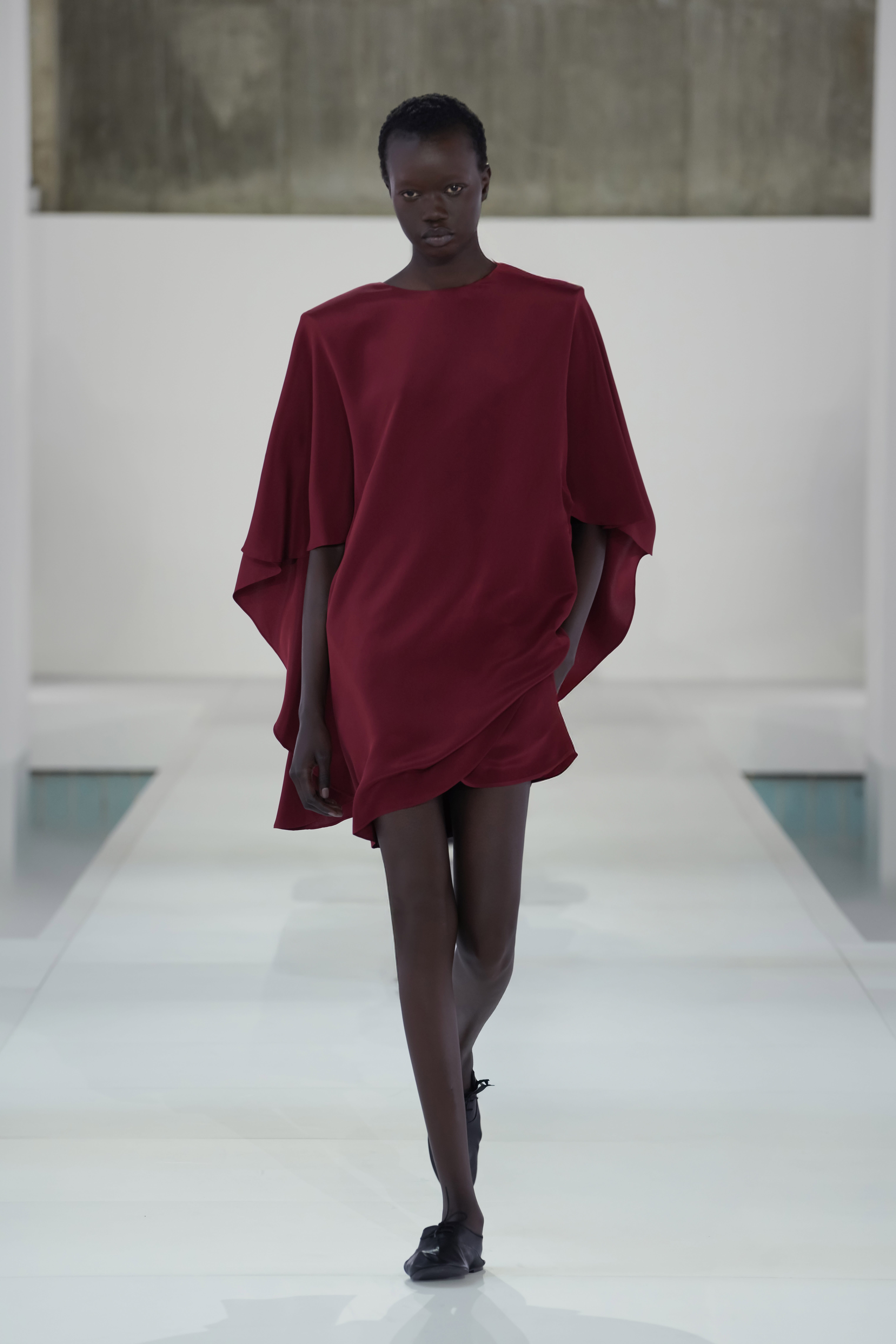 ドレープシルクミニドレス